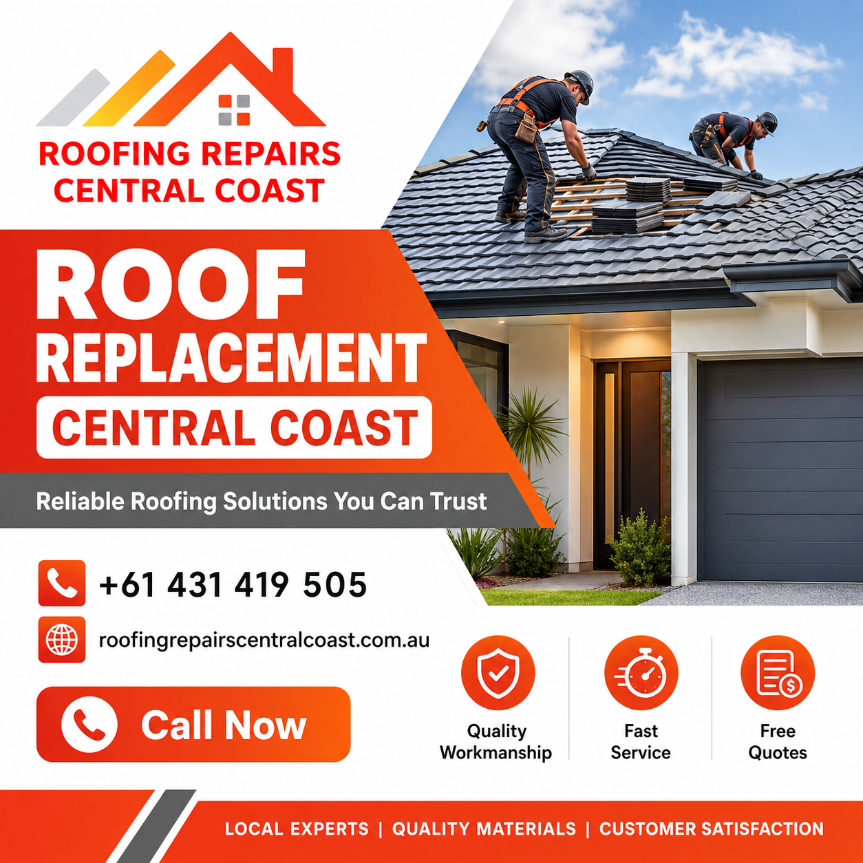 Roof Replacement Central Coast for Strong Roofing
