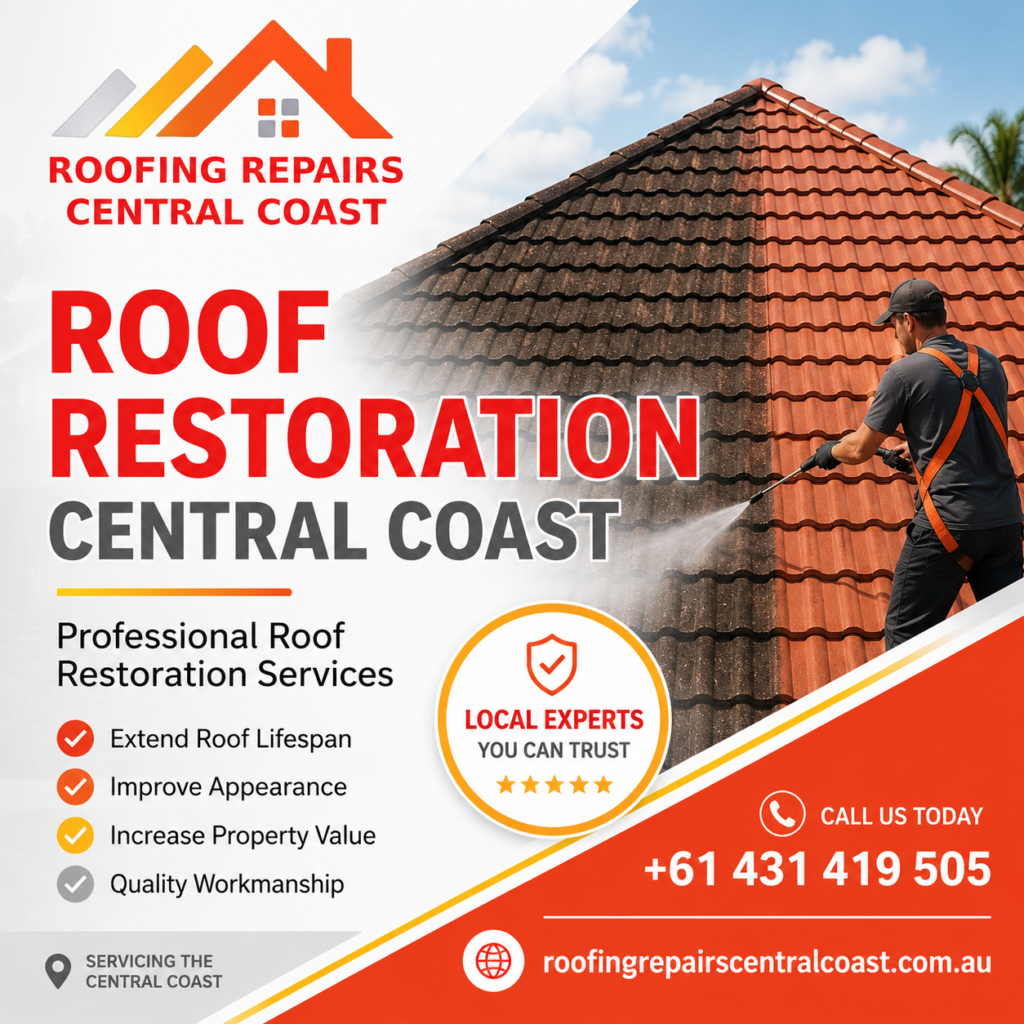 Roof restoration Central Coast